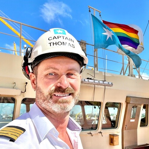 Thomas Lindegaard Madsen, one of Maersk’s LGBTQIA+ Leaders and a member of the board of directors.