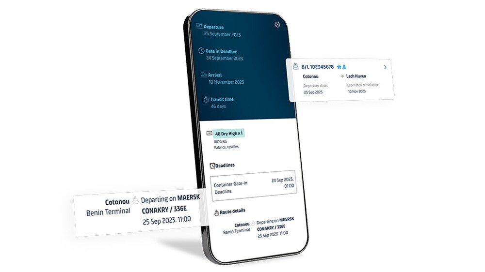 Manage and track your cargo on a mobile app