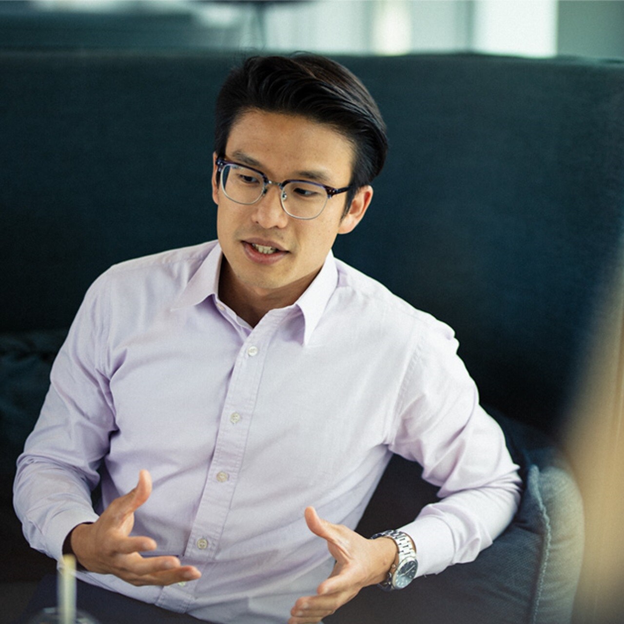 Employees in office meetings