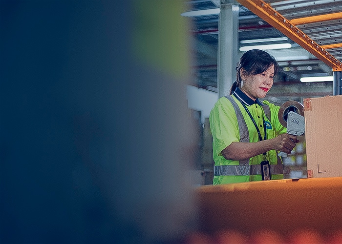 Women working in warehouse