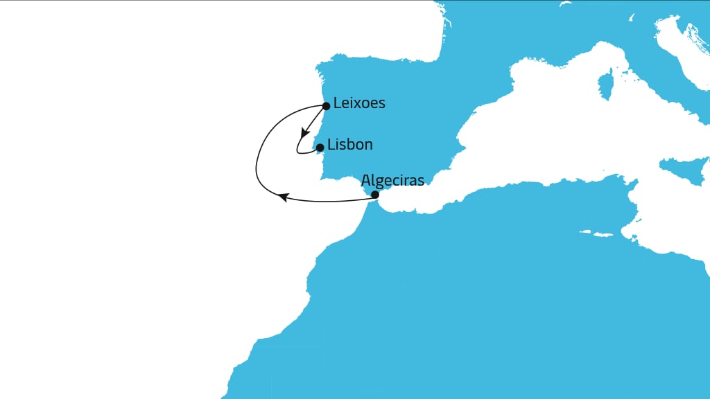 Z07 XCL Atlantic Service map
