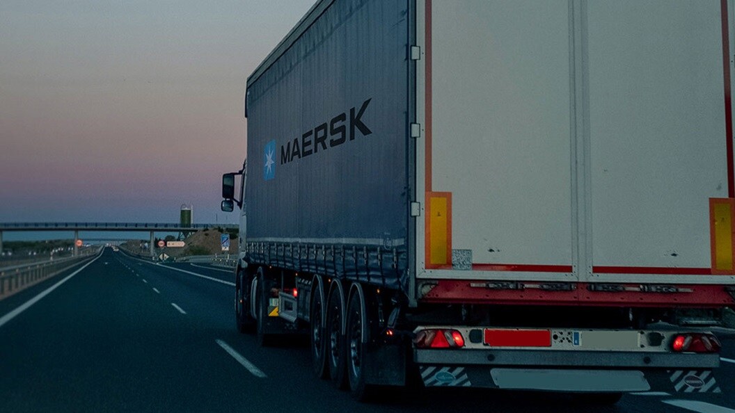 Inland solutions Africa – A Maersk truck carrying raw material cargo.