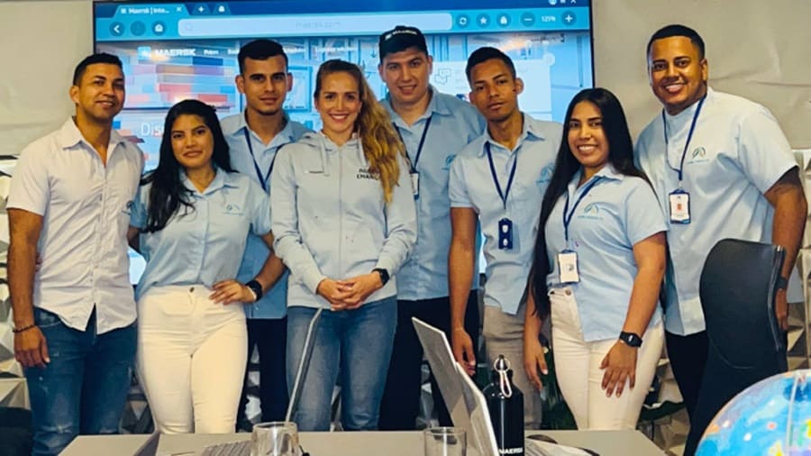 Maersk employees Team in boardroom