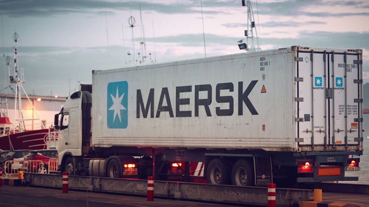 Maersk truck.