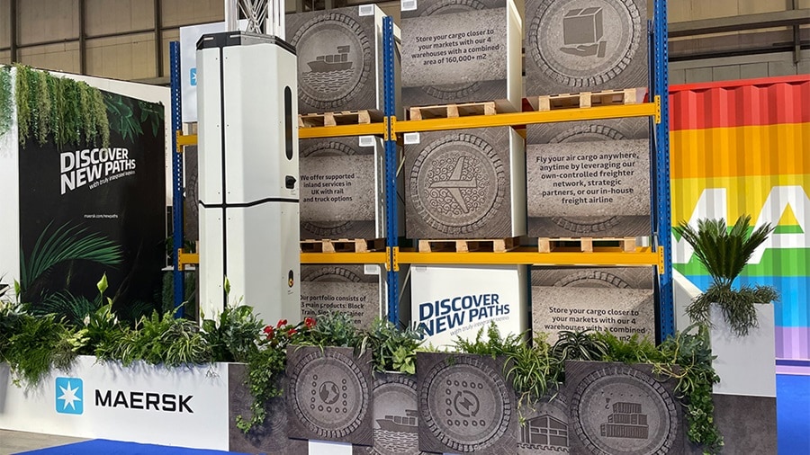 Maersk booth at multimodal