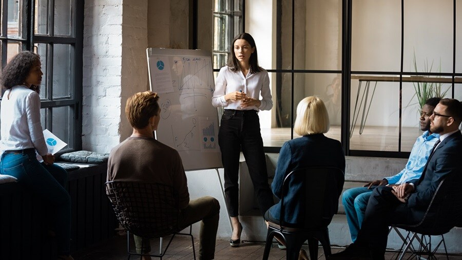 Employees Maersk technology collaboration meeting