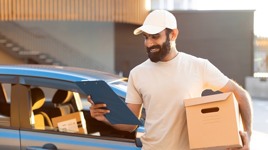 Man with file