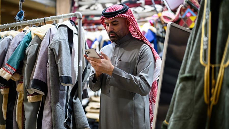Man with mobile