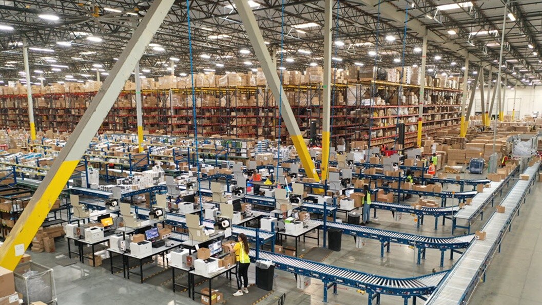 Processing and storage areas in Performance Team’s California Street building in Redlands, California. 