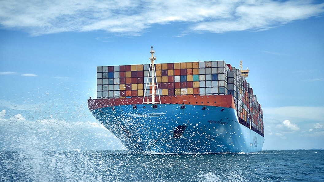 Maersk vessel at sea