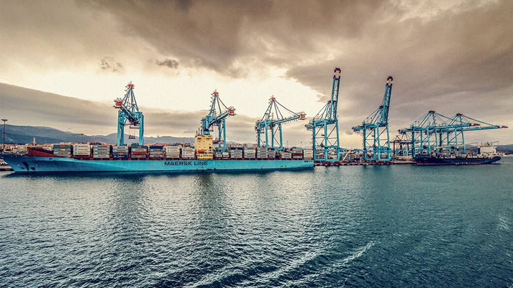 Maersk and MSC at port