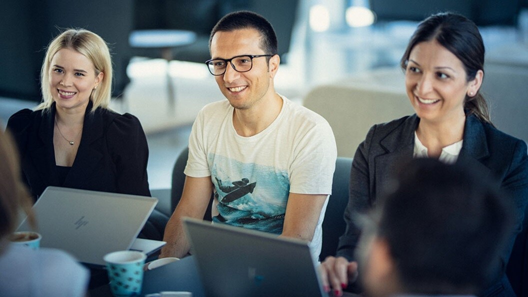 Maersk women employees in meeting