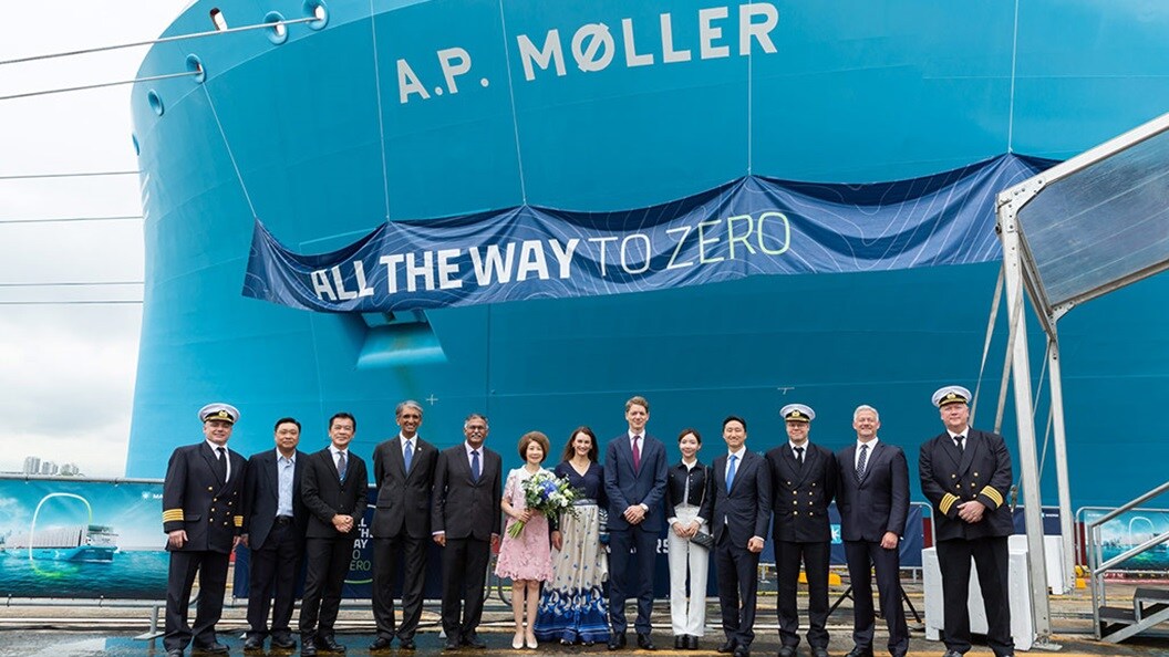 Maersk Names Newest Dual-Fuel Methanol Vessel  “A.P. Møller” in Singapore