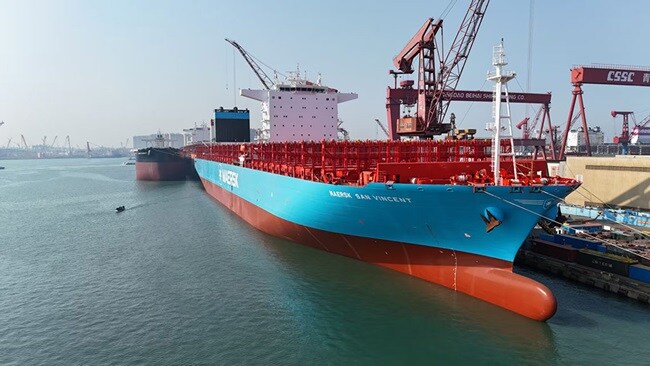 Maersk San Vincent at yard